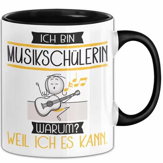 TRENDATION Tasse Musikschülerin Geschenk Kaffeebecher mit Spruch