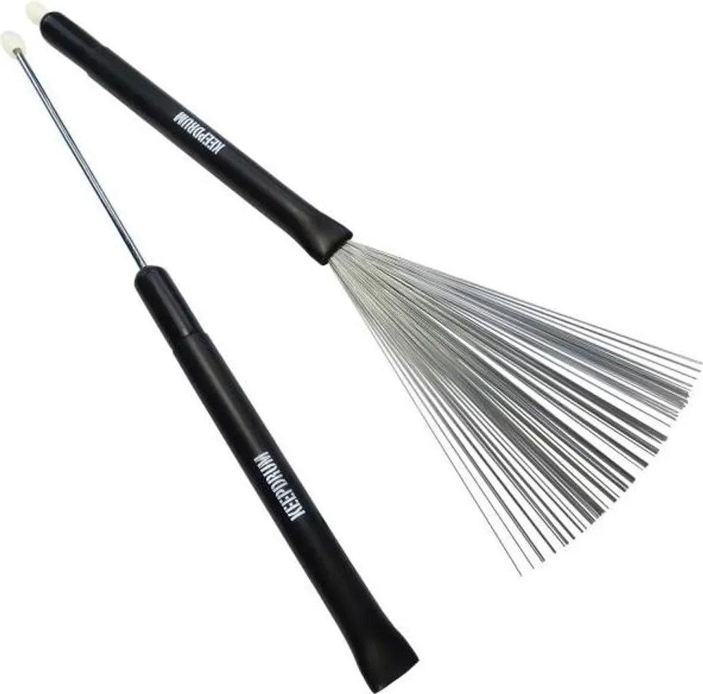 keepdrum Schlagzeug Besen Switch Brushes SV506 mit StickBag SB-01