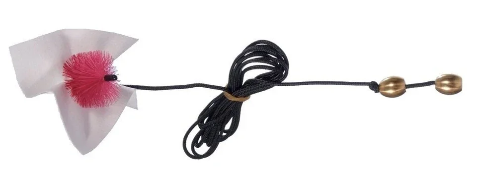 GEWA Posaunenwischer Zugreiniger für Posaune mit Bürste und Schnur