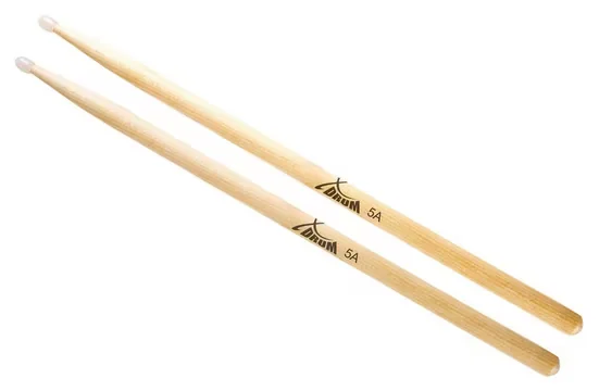 XDRUM 5A Drumsticks Ahorn Nylonspitze tropfenförmig