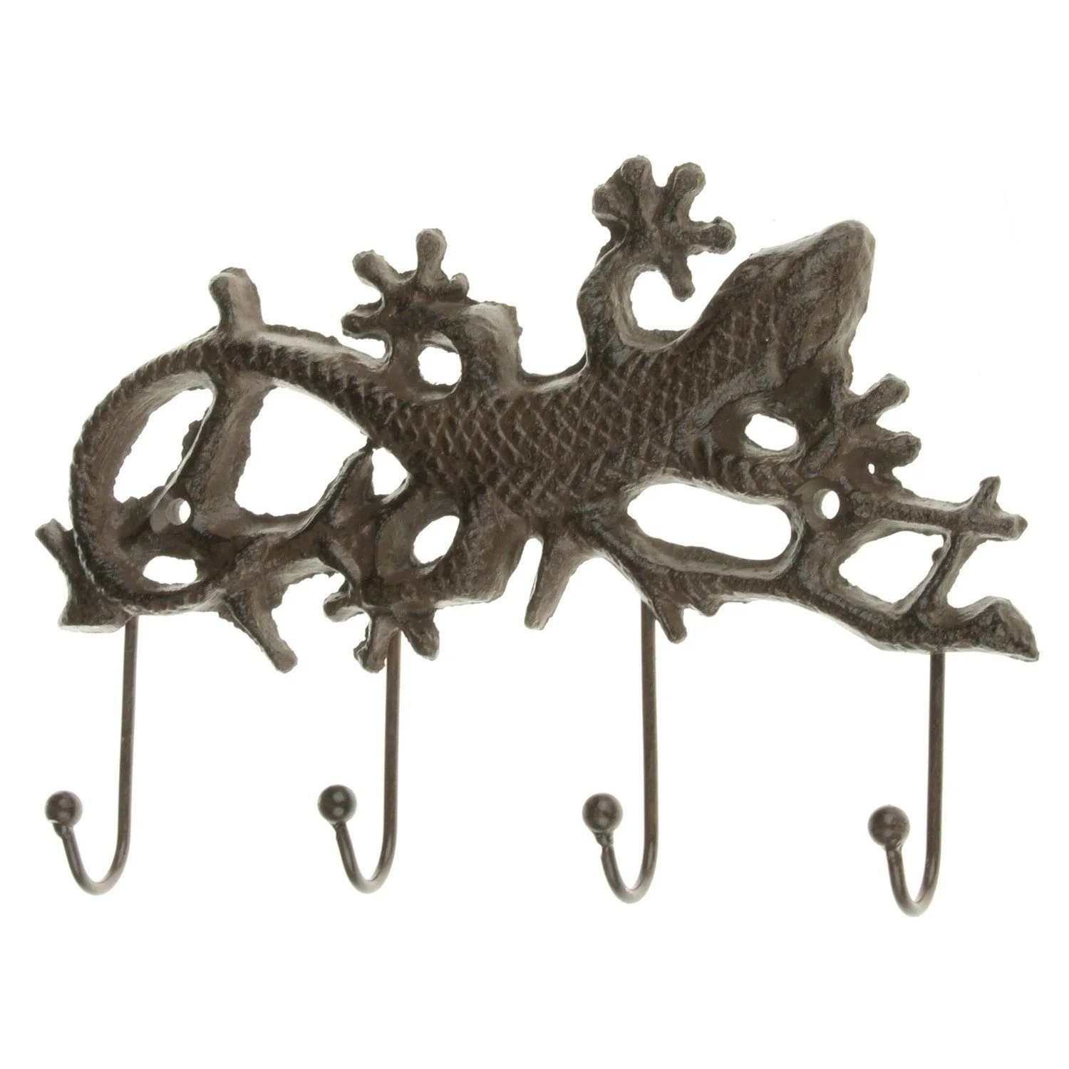 Wandhaken „Salamander“ – Dekorativer Metallhaken im Rostlook