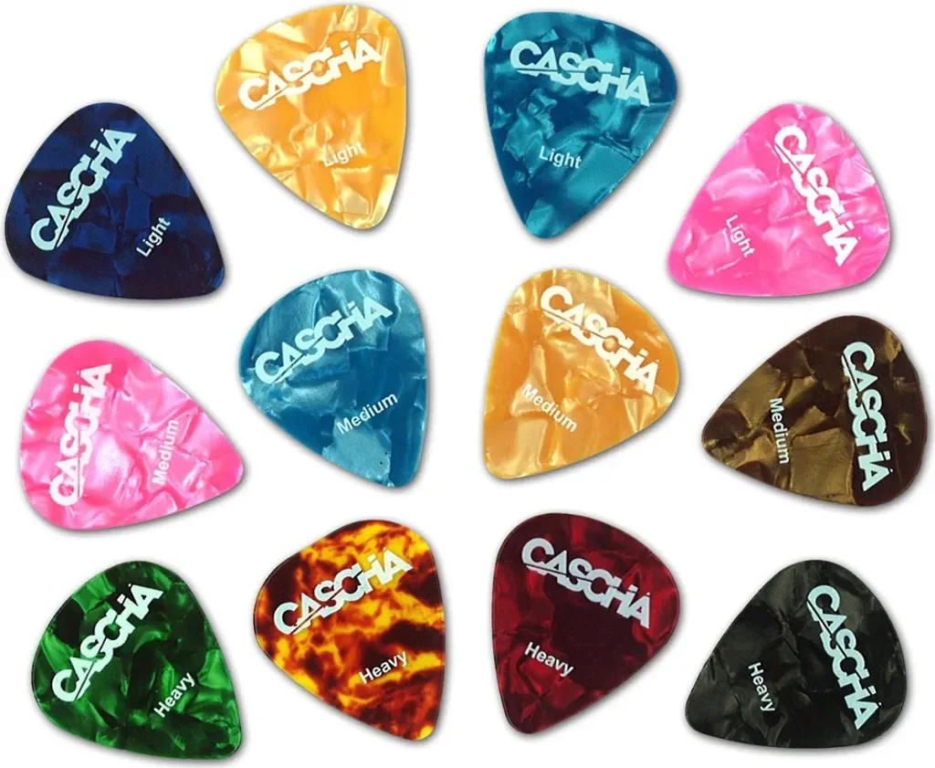 CASCHA HH 2002 Celluloid Guitar Pick Set Plectrums