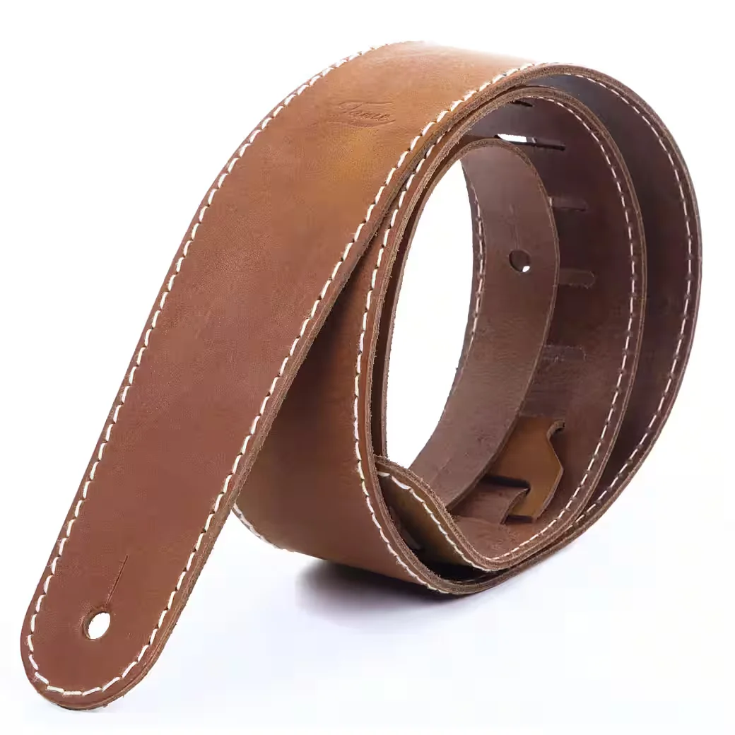 FAME Gitarrengurt Custom Strap Cognac, Größe 6