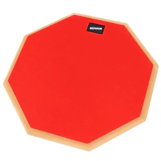 KEEPDRUM DP-RD12 Drum Practice Pad 12 Zoll rot Schlagzeug Übungspad