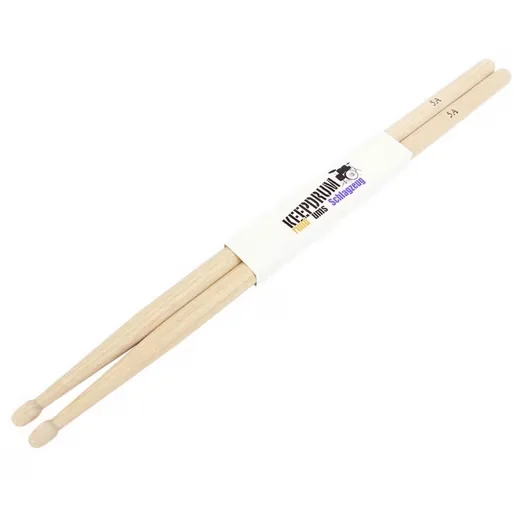 KEEPDRUM Drumsticks 5A aus Hickory, 1 Paar Schlagzeug Sticks