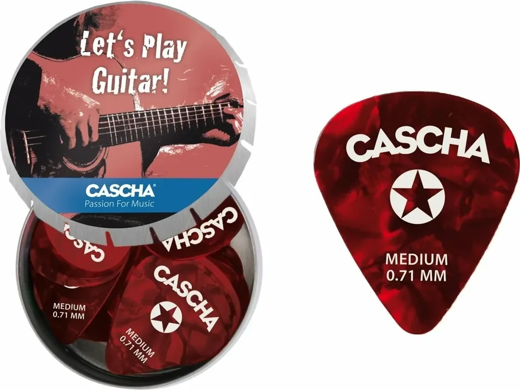 CASCHA HH 2294 Guitar Pick Set Medium 0.71 mm in Box