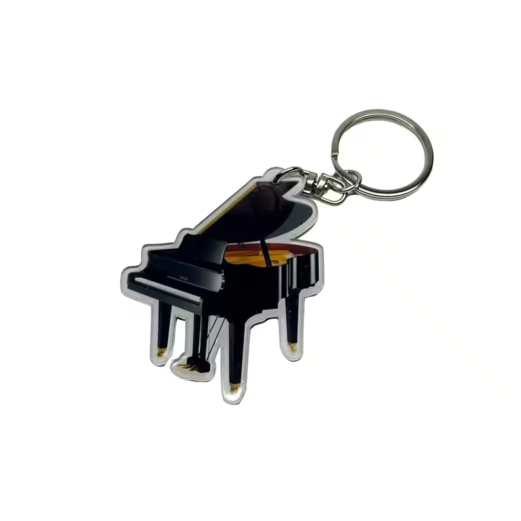 FTWDESIGN Schlüsselanhänger Klavier Pianotasten Geschenk für Musiker