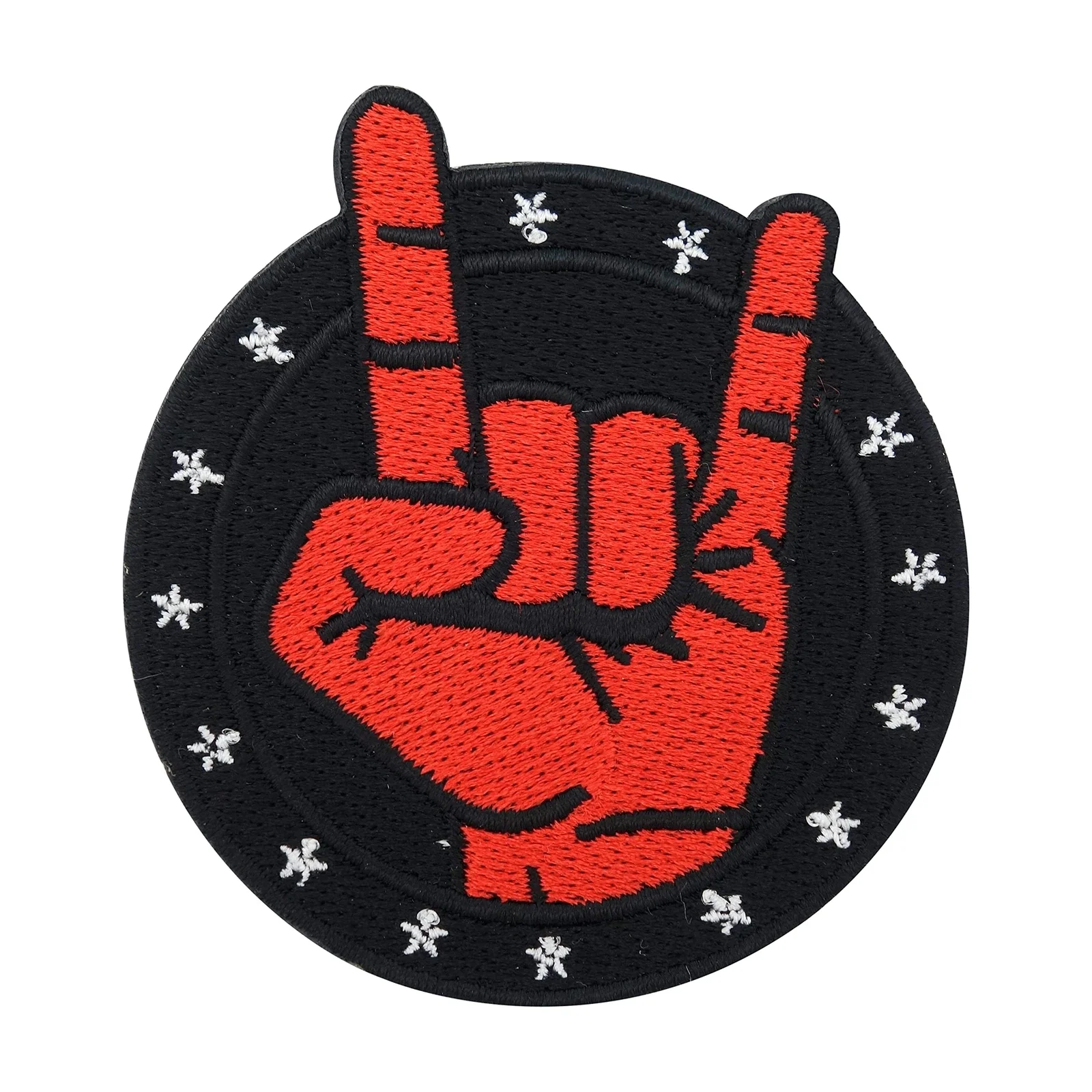 Rock Musik Band Finger Aufnäher zum Aufbügeln Bügelbild Patch