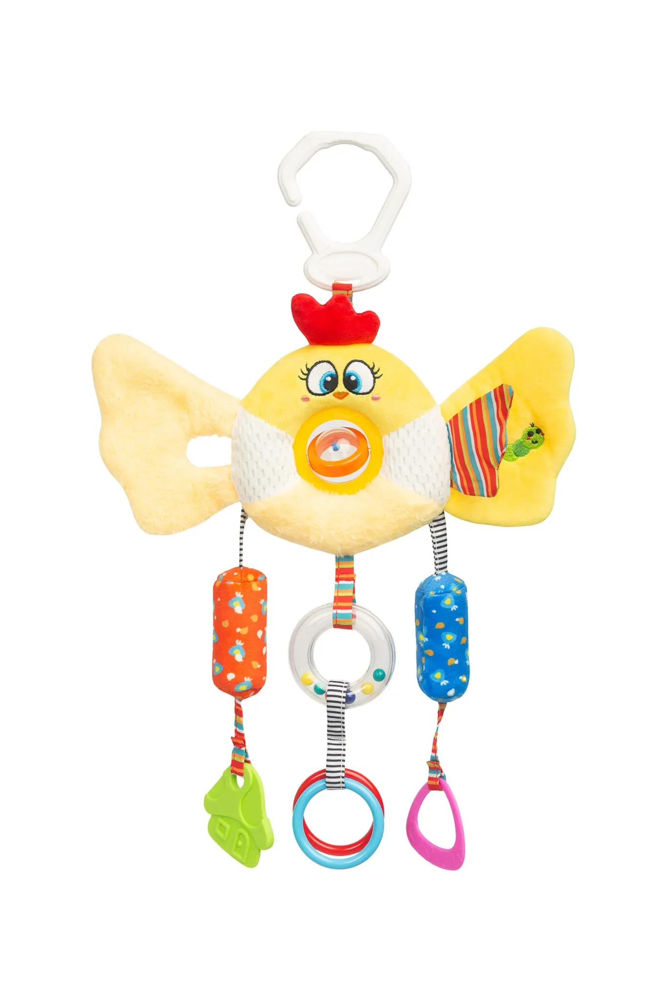 Kinderwagen-Spielzeug COLORFUL – Motiv Vogel