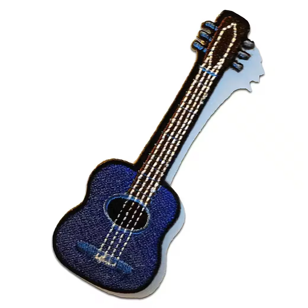 CATCH THE PATCH Aufnäher Bügelbild Patch Gitarre Polyester 10 x 3.8 cm