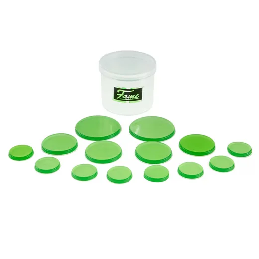 FAME Space Gel Damper Pads Green Mix Pack Dämpfer für Drumfelle