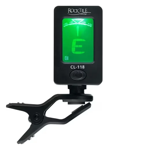 ROCKTILE CL-118 Chromatischer Clip-Tuner Gitarre Bass Ukulele Violine