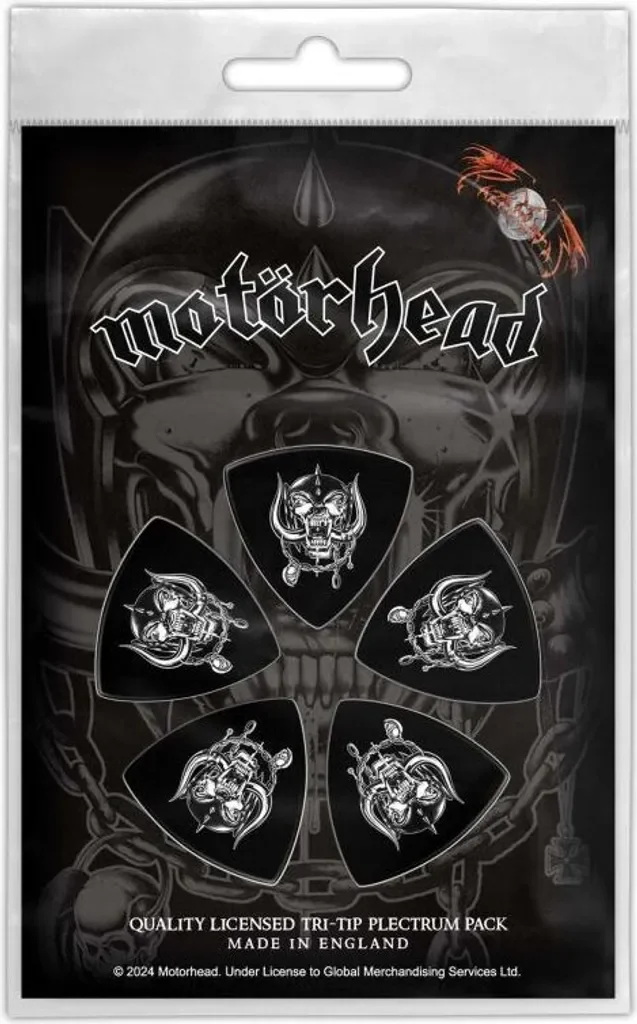 Motörhead Gitarrenplektren Set Warpig Nylon Standard multicolor