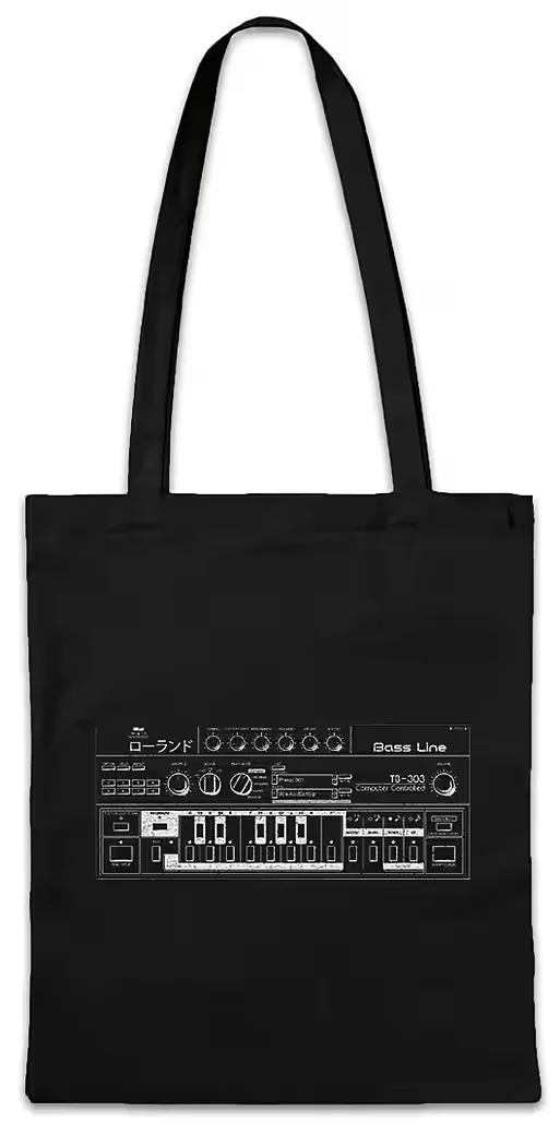 URBAN BACKWOODS Stoffbeutel Synthesizer 303 Acid Techno Electro DJ