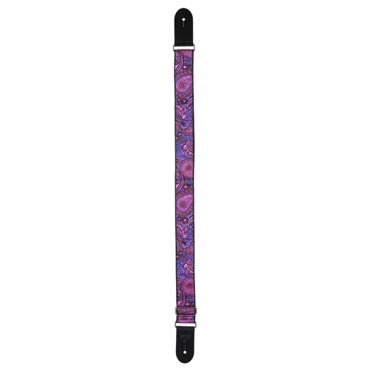 FAME Gitarrengurt Guitar Strap Purple Paisley lila