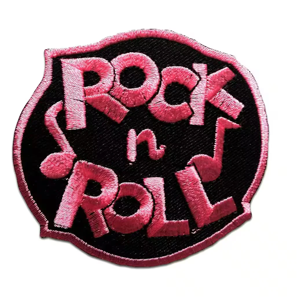 CATCH THE PATCH Aufnäher Bügelbild Rock N Roll Polyester 7,5 x 7 cm