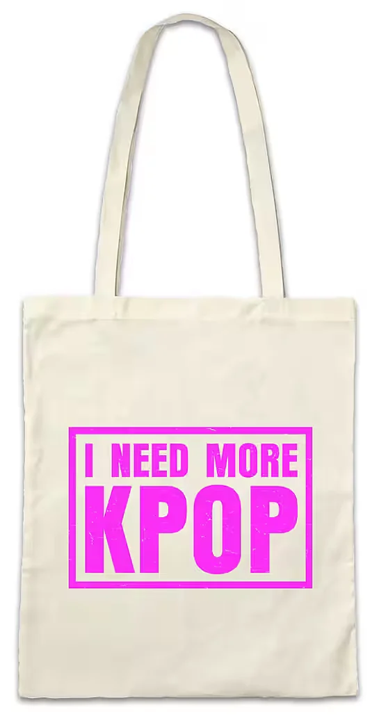 URBAN BACKWOODS Stofftasche I Need More K-Pop