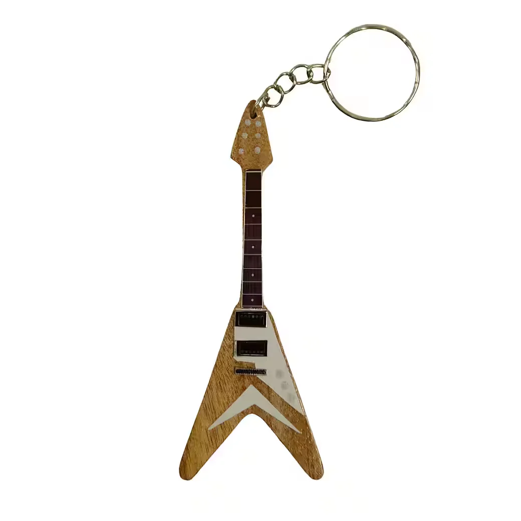 FTWDESIGN Schlüsselanhänger Rock Gitarre Geschenk für Musikfans