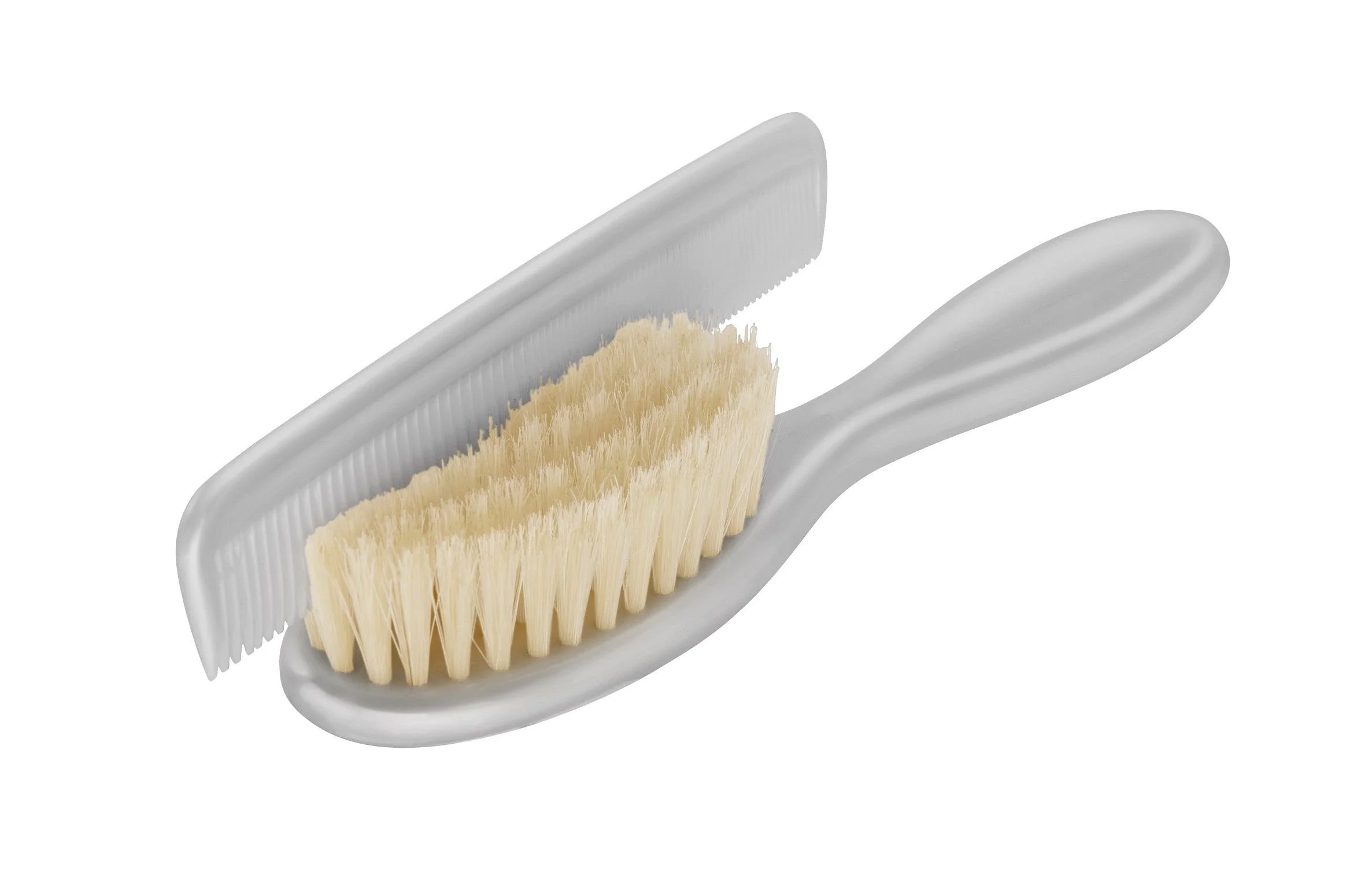 Babypflege-Set: Kamm & Bürste – Stone Grey von Rotho Babydesign