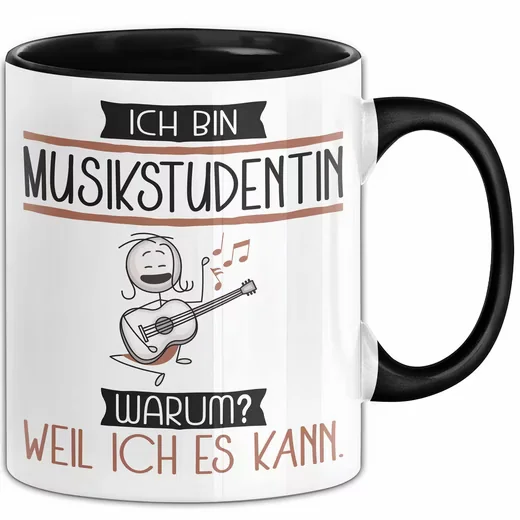 TRENDATION Tasse Musikstudentin Geschenk Becher Ich bin Musikstudentin