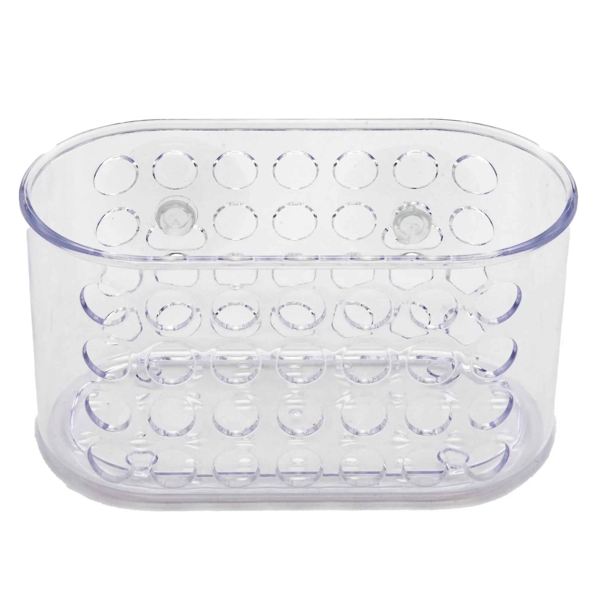 Duschablage 2-teilig – Duschkorb mit Saugnapf, transparent