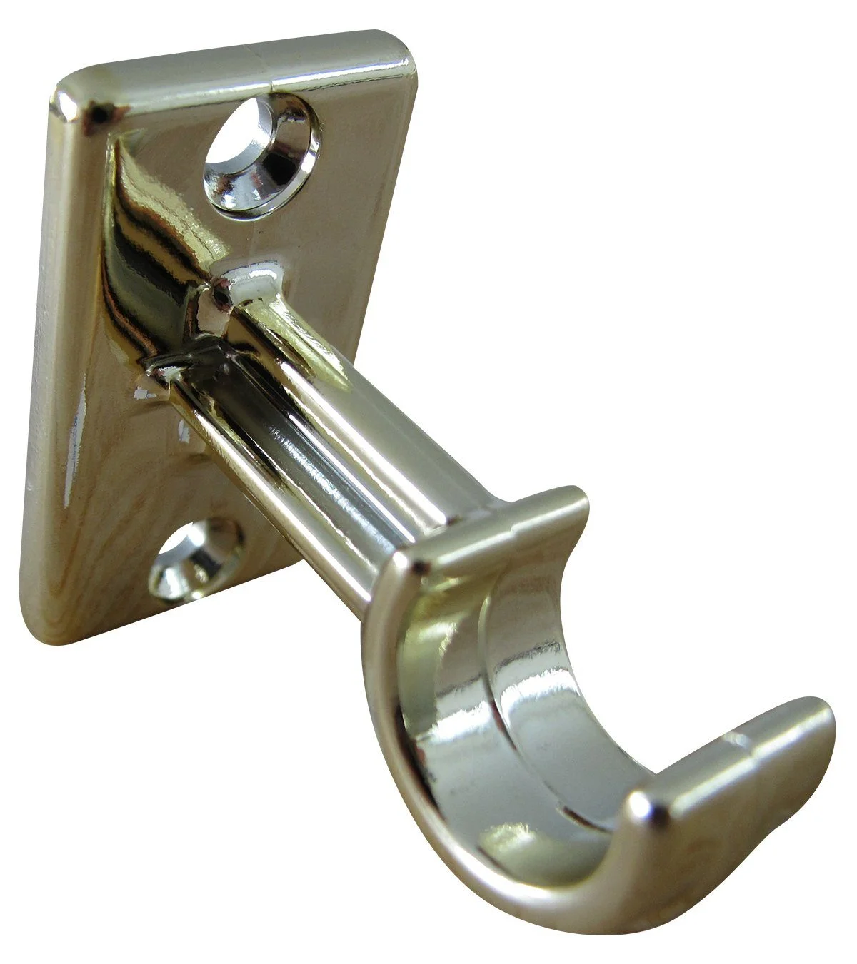 Scheibenstangen-Träger – Messing glänzend, geklebt