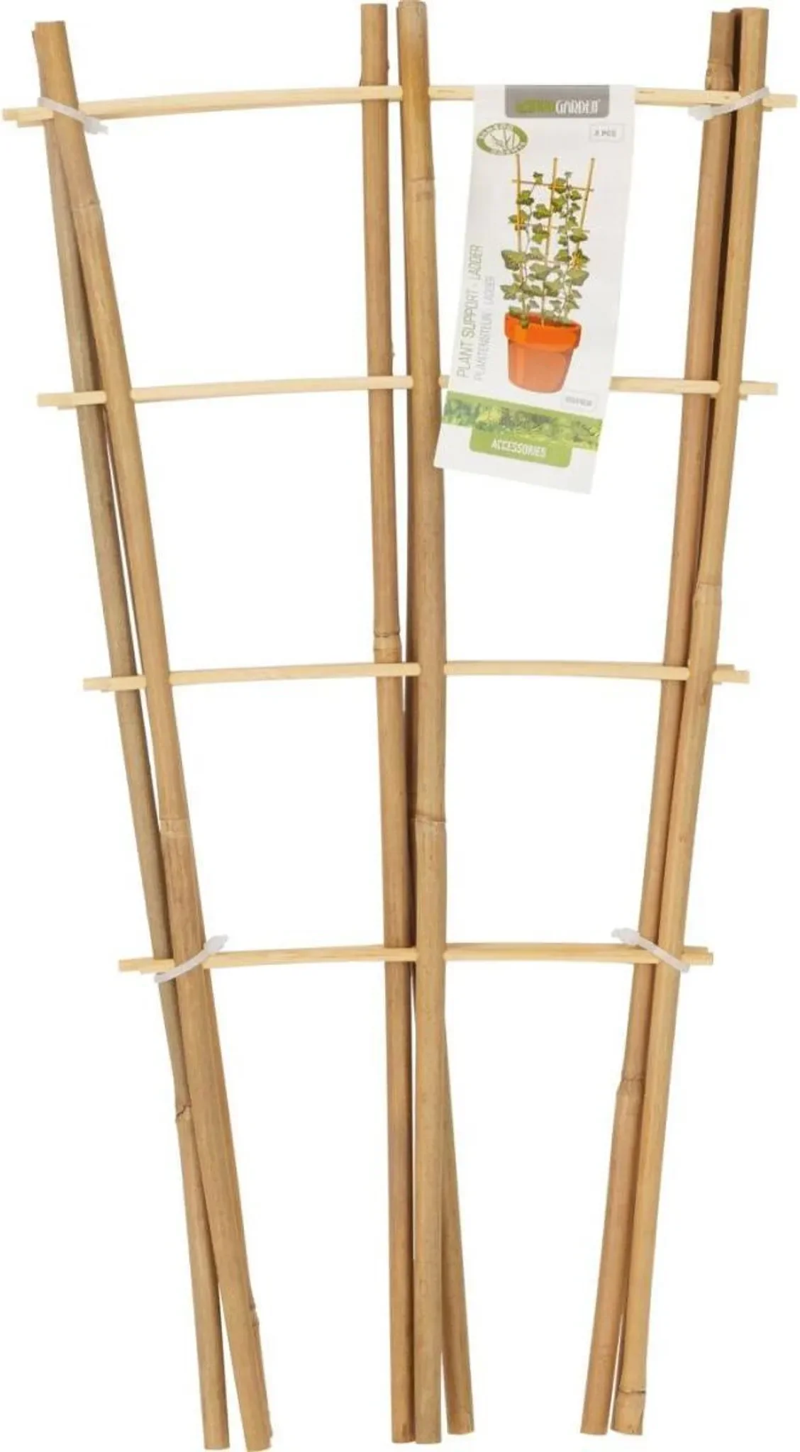 Bambus-Pflanzenstütze PROGARDEN – Leiter 45 cm (3 Stück)