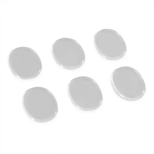 KEEPDRUM Gel Dämpfer Pads für Schlagzeugfelle, transparent, 6 Stück