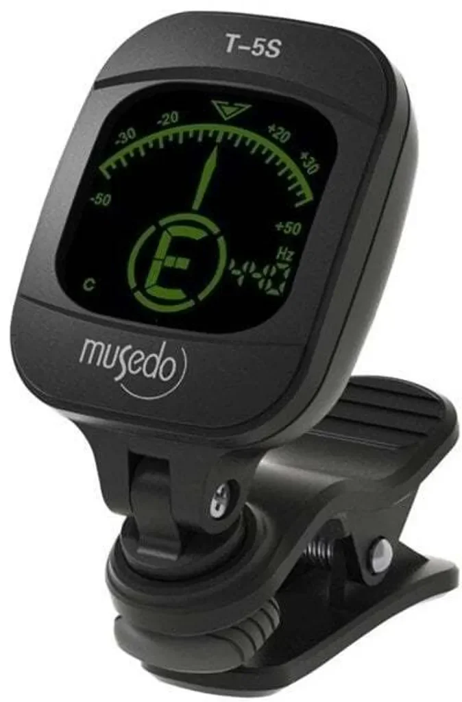 Musedo T-5S Stimmgerät Clip Tuner Gitarre Bass Violine Ukulele