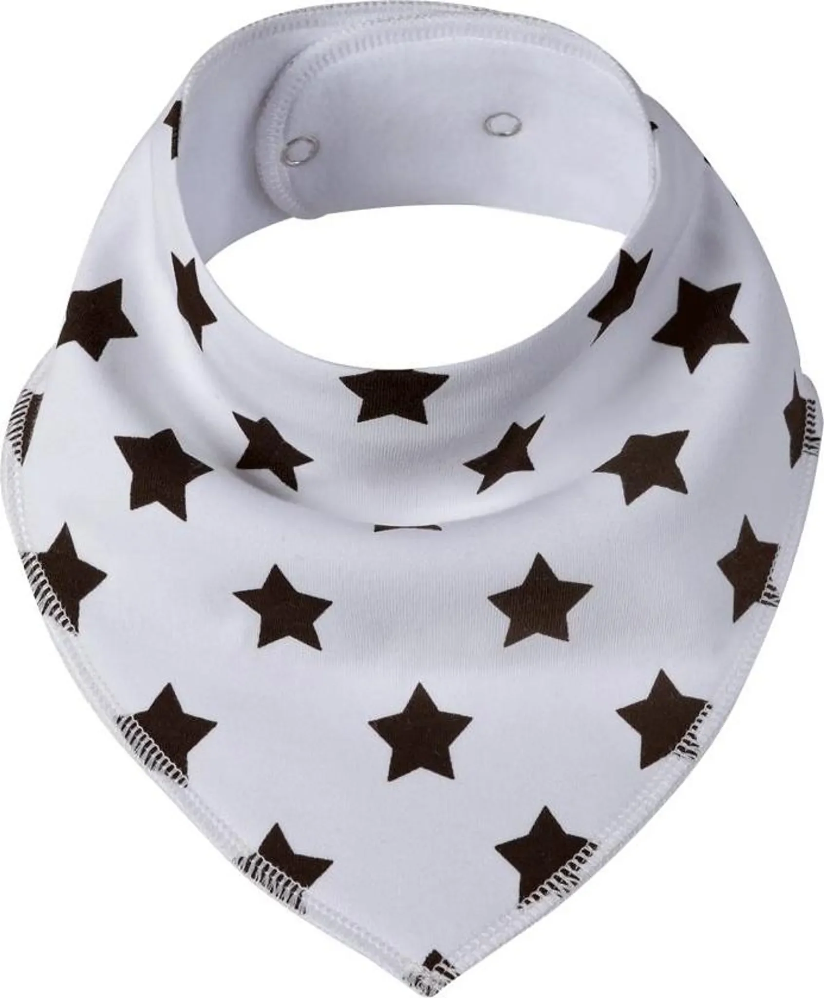 Baumwoll-Lätzchen mit wasserdichter PUL-Schicht – Weiß