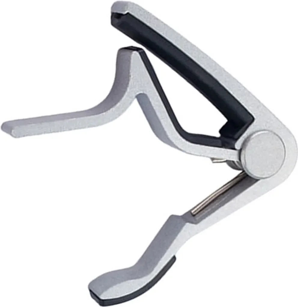 INF Kapodaster aus Aluminiumlegierung für Akustikgitarren, Silber