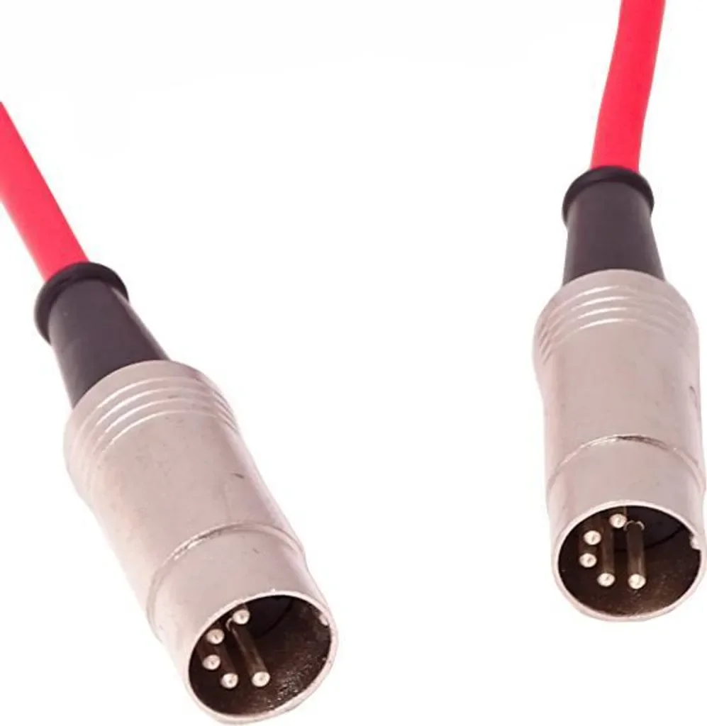 keepdrum MIDI-001 MIDI-Kabel 4 m Rot