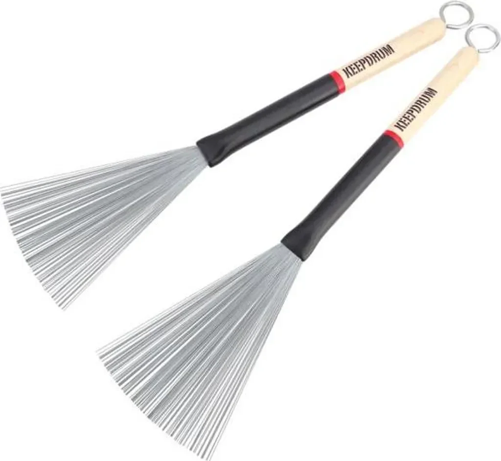 keepdrum SV507 Jazz-Besen ausziehbar für Schlagzeug