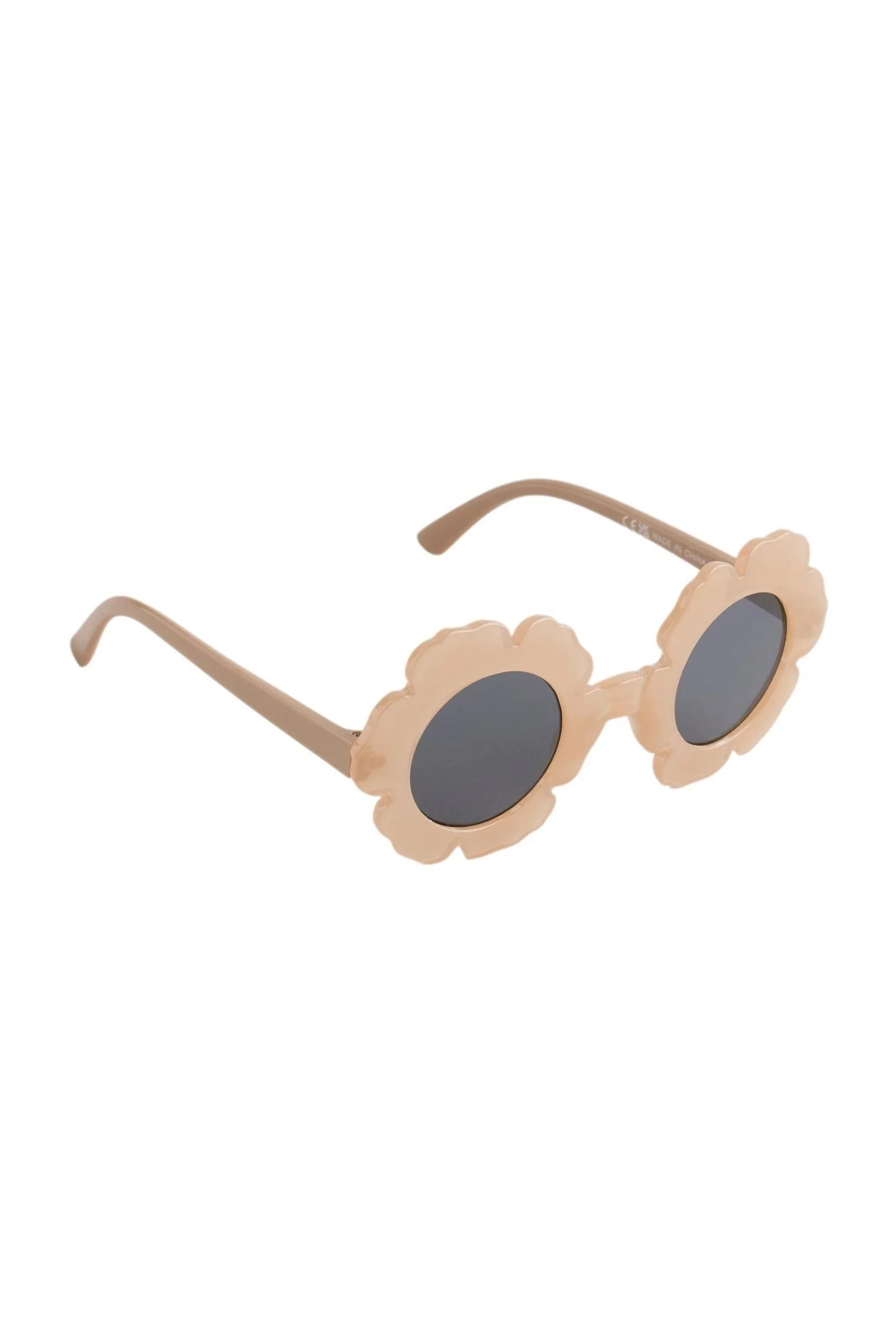 Kindersonnenbrille mit Blumen-Design – Nougat