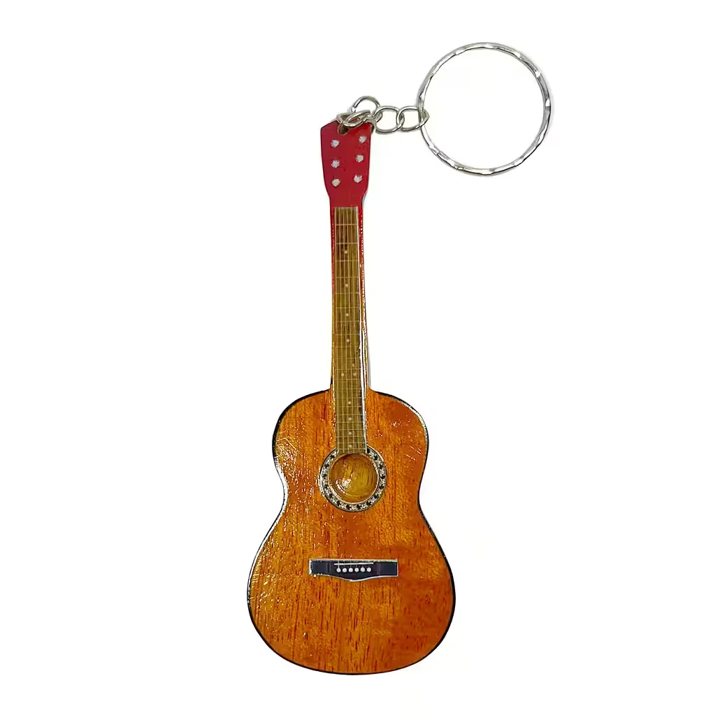 FTWDESIGN Schlüsselanhänger Akustikgitarre Musiker Geschenk